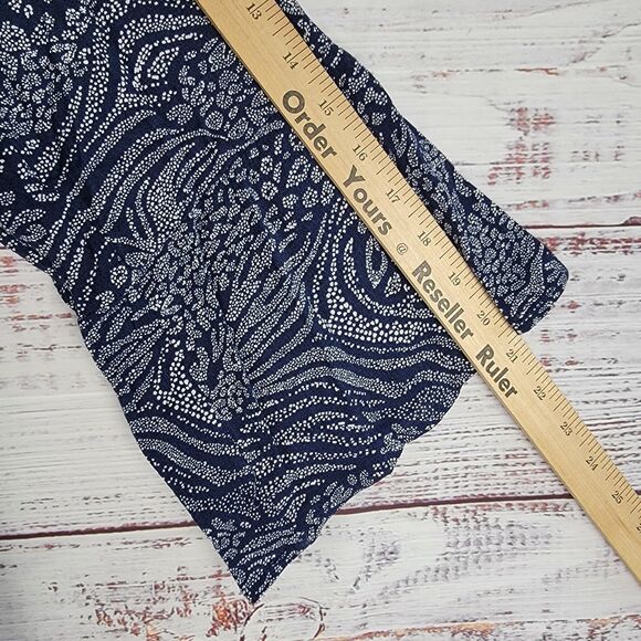 Torrid Navy Animal Print Crinkle Gauze Babydoll Top Size 2 2X 18-20 NWT - Picture 3 of 9